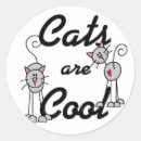 Buscar gatos frescos pegatinas Amante del gato