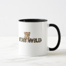 Buscar animales salvajes tazas Huella de leopardo