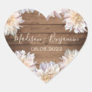 Buscar corazones de madera pegatinas Invitados