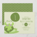 Buscar rana linda invitaciones Pastel