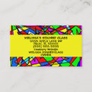 Buscar manchado tarjetas de visita General y unisex