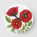 Buscar veraniego relojes de pared Flores