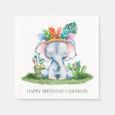 Buscar elefante servilletas de papel Acuarela