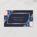 Buscar azul marino tarjetas de visita Florista