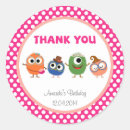 Buscar monstruos lindos pegatinas Cumpleaños