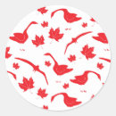 Buscar bandera canadiense pegatinas Rojo