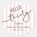 Buscar cumpleaños treinta pegatinas Para ella