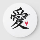 Buscar caracteres chinos relojes de pared Japonés