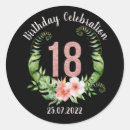 Buscar dieciocho pegatinas Celebración