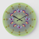 Buscar mariposa verde relojes de pared Oro