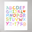 Buscar alfabeto colorido posters Aprendizaje