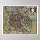 Buscar mapa histórico de parís posters Antiguo