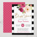 Buscar raya negra rosada invitaciones Moderno