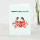 Buscar cangrejo lindo tarjetas Crustáceo