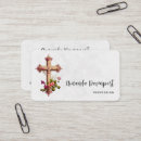 Buscar cruz tarjetas de visita Religioso