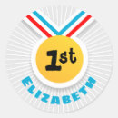Buscar medalla de oro pegatinas Primero