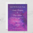 Buscar púrpura boda invitaciones Azul