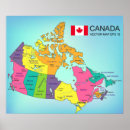 Buscar mapas de canadá posters América