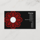 Buscar flor roja tarjetas de visita Contemporáneo
