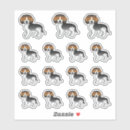 Buscar beagle lindo pegatinas Ilustración de beagle