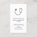 Buscar estetoscopio tarjetas de visita Enfermera