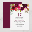 Buscar 17 invitaciones de cumpleaños Floral