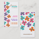 Buscar flores coloridas tarjetas de visita Verano