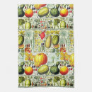 Buscar impresión botánica paños de cocina Blanco