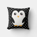 Buscar pingüino blanco y negro cojines Adorable