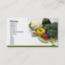 Buscar fruta y verduras tarjetas de visita Uvas