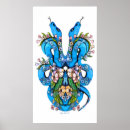 Buscar serpientes posters Azul
