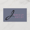 Buscar fondo gris tarjetas de visita Artista de maquillaje