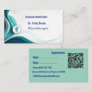 Buscar fisioterapia tarjetas de visita Salud