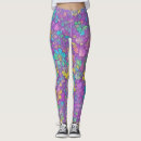 Buscar divertida leggings Púrpura