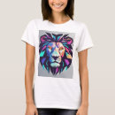 Buscar león geométrico camisetas Gráfico
