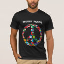 Buscar paz mundial camisetas Signo de la paz