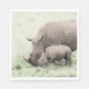 Buscar rinoceronte servilletas Safari