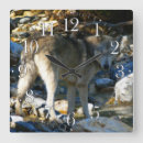 Buscar lobos relojes de pared Fauna