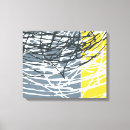 Buscar gris y amarillo lienzos Blanco