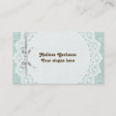 Buscar encaje tarjetas de visita Blanco