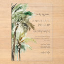 Buscar tropicales del boda invitaciones Acuarela