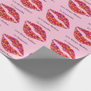 Buscar labios rojos papel de regalo Rosa