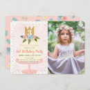 Buscar la princesa invitaciones de cumpleaños Floral