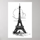 Buscar dibujo de la torre eiffel posters París