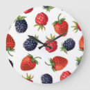 Buscar frambuesas relojes de pared Patrón