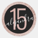 Buscar fiesta de 15 años pegatinas Negro