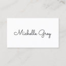Buscar minimalista blanco tarjetas de visita Blanco y negro