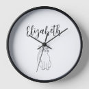 Buscar dibujo blanco negro relojes de pared Para ella