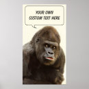 Buscar gorila divertido posters Primate