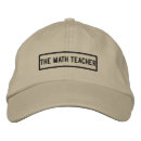 Buscar profesor bordado gorras Matemáticas